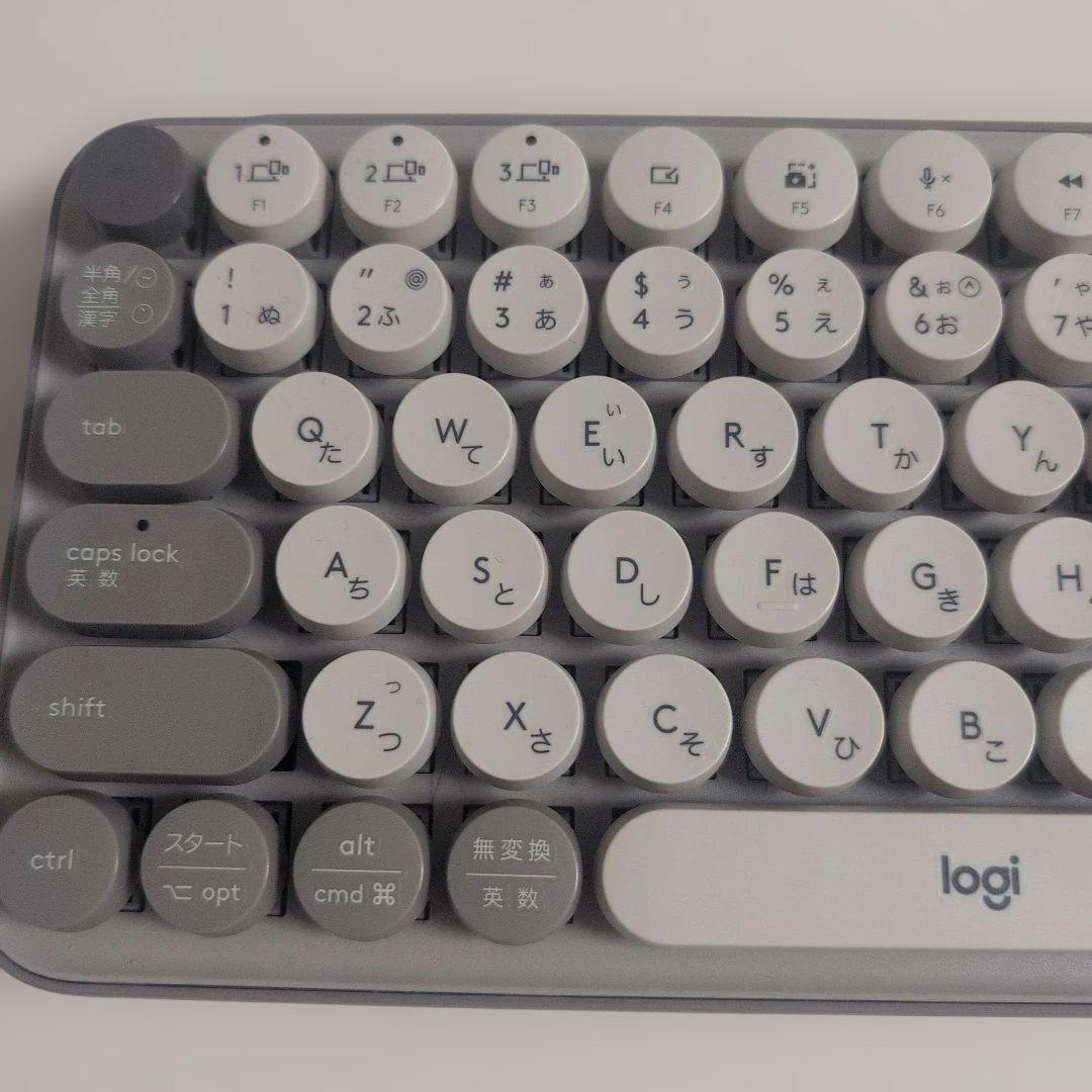 ロジクール　POP KEYS メカニカルキーボード　茶軸　グレージュ