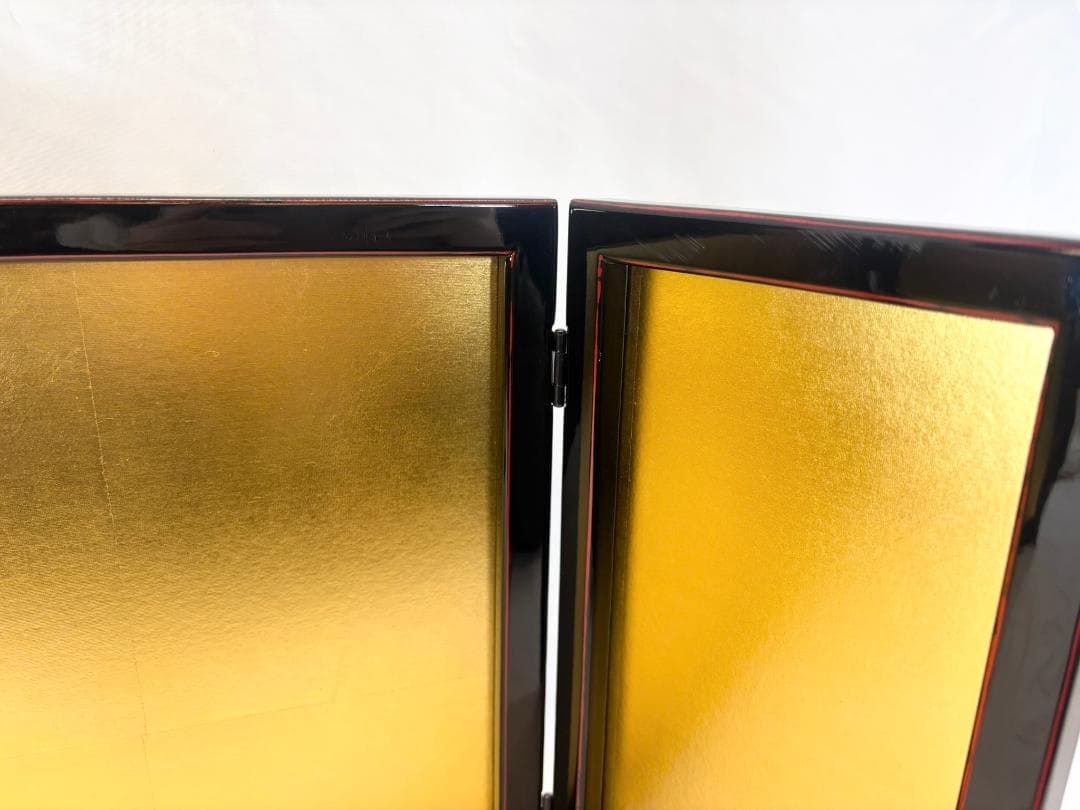 研出飾台・屏風セット 金沢絹目 650-10 452452-22　雛人形　道具