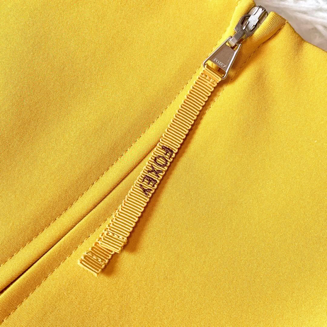 極美品✨希少カラー フォクシー タイムレス ドレス ワンピース フレア ギャザ