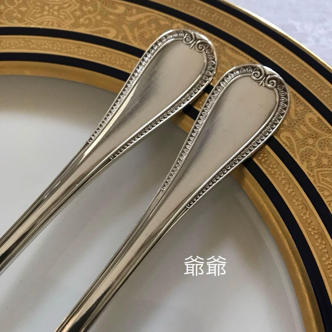 カルディヤック＆クリストフル／純銀 フォーク＆スプーン １組「マルメゾン」