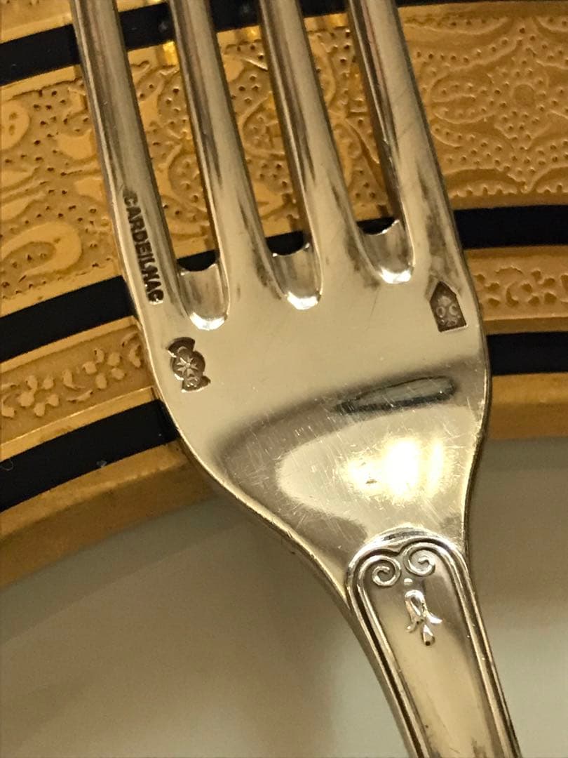 カルディヤック＆クリストフル／純銀 フォーク＆スプーン １組「マルメゾン」