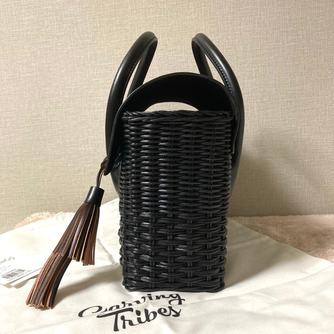 ちーこ　[美品] グレースコンチネンタル　カービングトライブス　かごバッグ