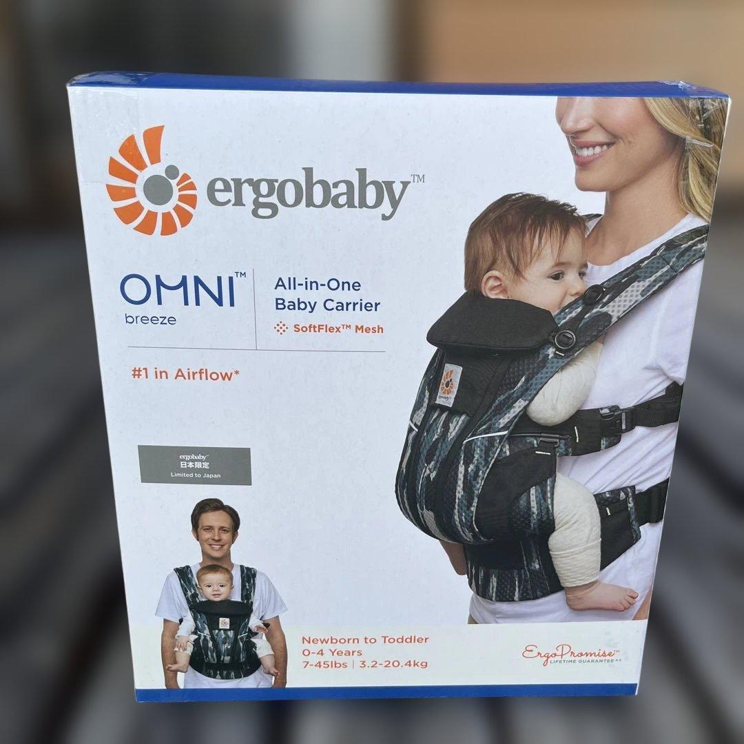 エルゴベビー オムニブリーズ 正規品 ペイントブラック　ポーチ付き