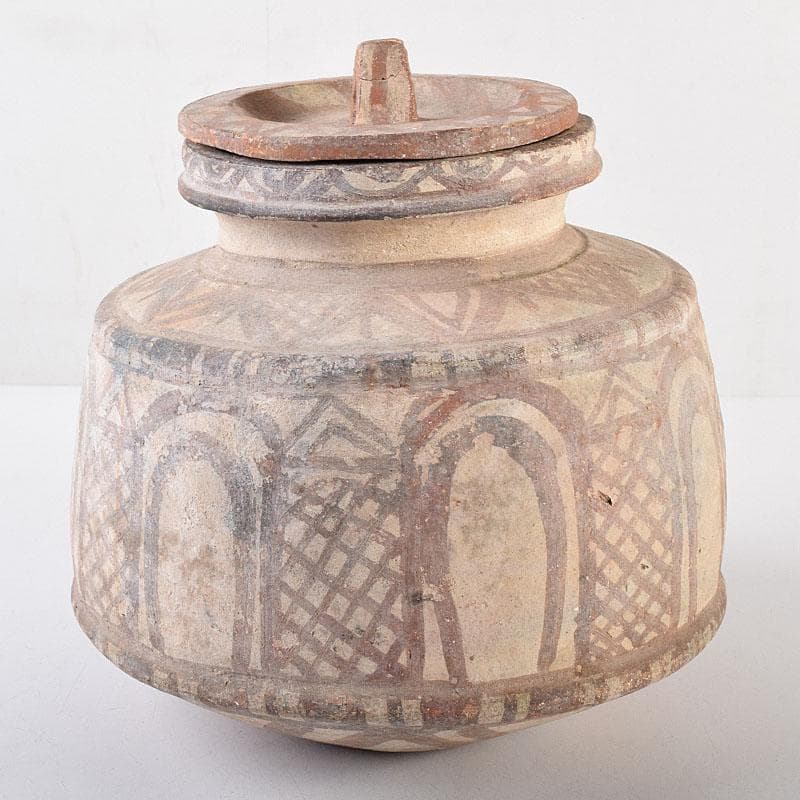 タイ古陶磁　バンチェン土器　アンダーソン土器　彩文土器　蓋壷　C　R8636B