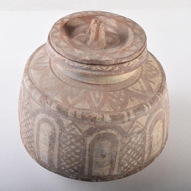 タイ古陶磁　バンチェン土器　アンダーソン土器　彩文土器　蓋壷　C　R8636B