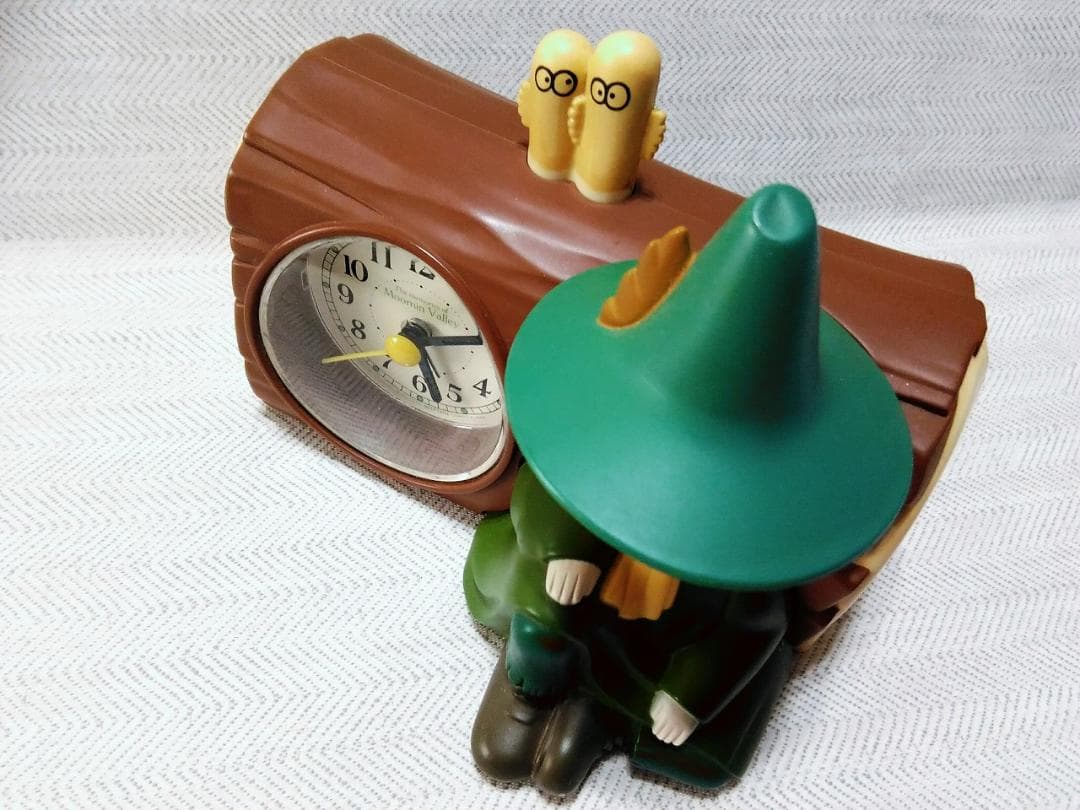 り*ぃ様 レア　スナフキンおしゃべり目覚まし時計　レトロ　インテリア