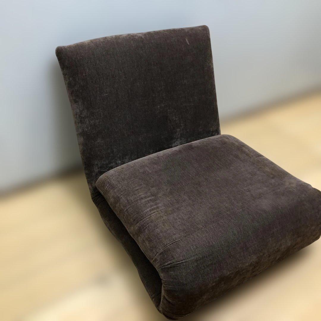 送料無料 ブラウン 座椅子 ソファベッド リクライニング　250811-4