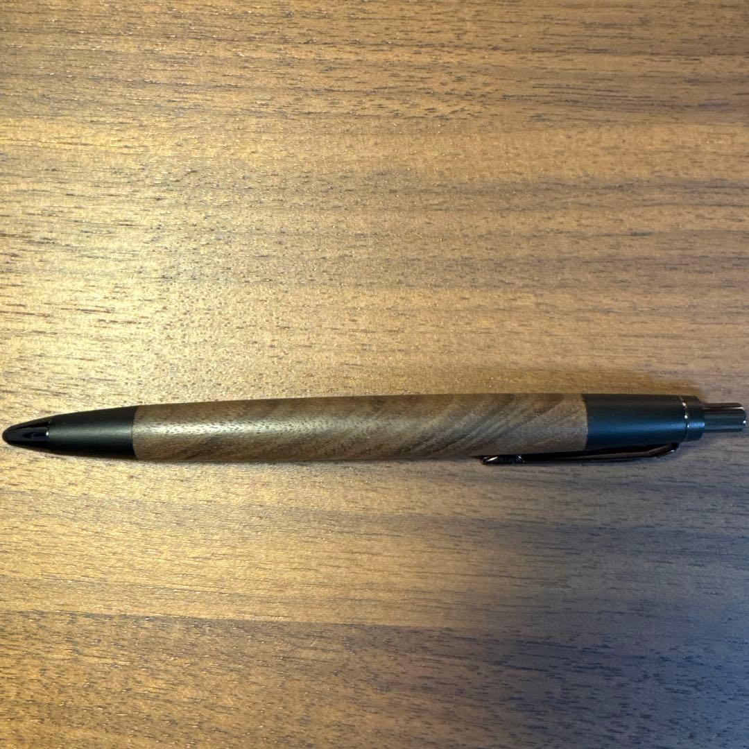 野原工芸 トルコウォールナットシャープペンシル　ネオブラック