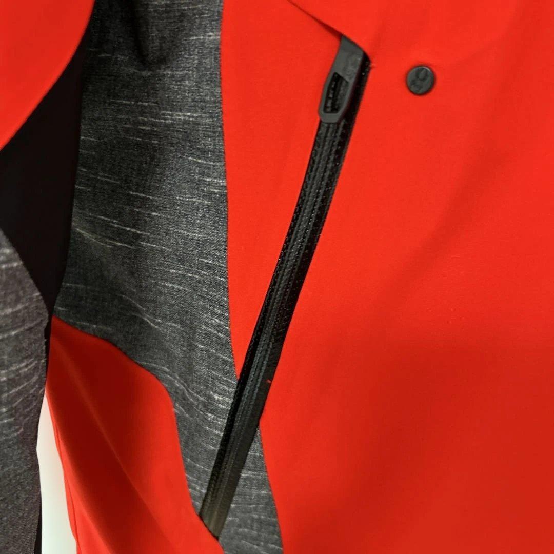 SPYDER フード付きジャケット 赤/グレー