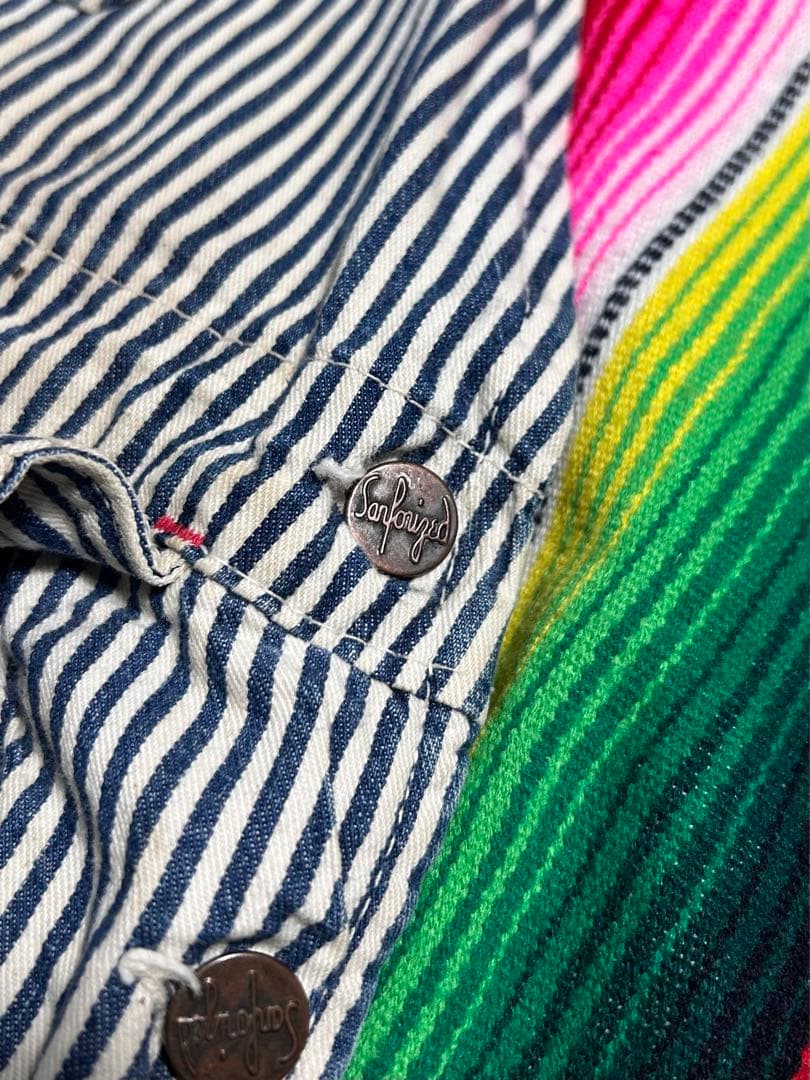 と*ん様 1940s ヴィンテージオーバーオール　ヒッコリー　ダブルニー　エプロ