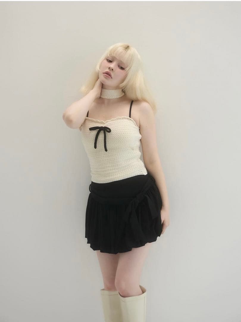 Sui ribbon tops ivory andmary アンドマリー