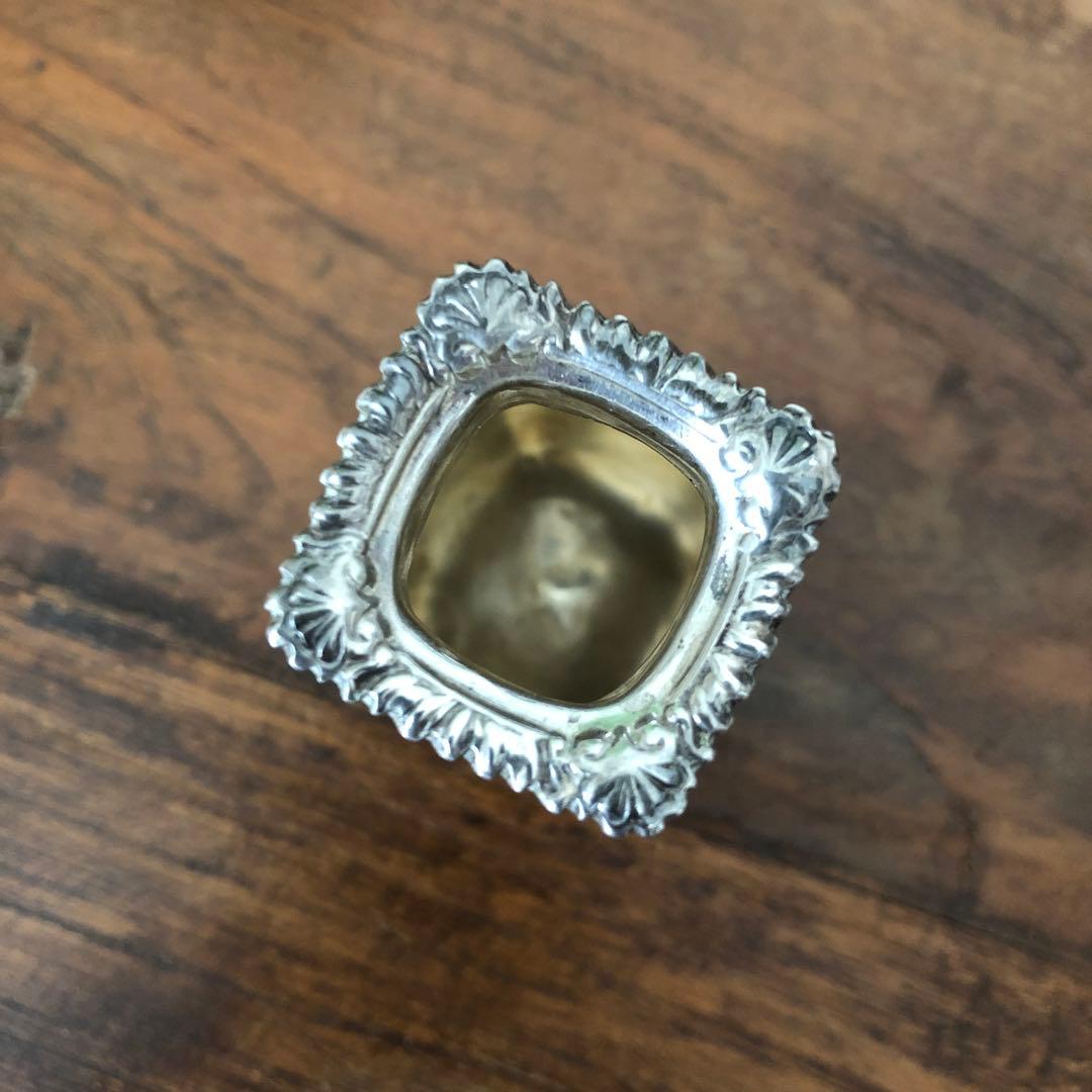 Vintage 英国　純銀製　ソルト＆ペッパー　スターリングシルバー　ビンテージ