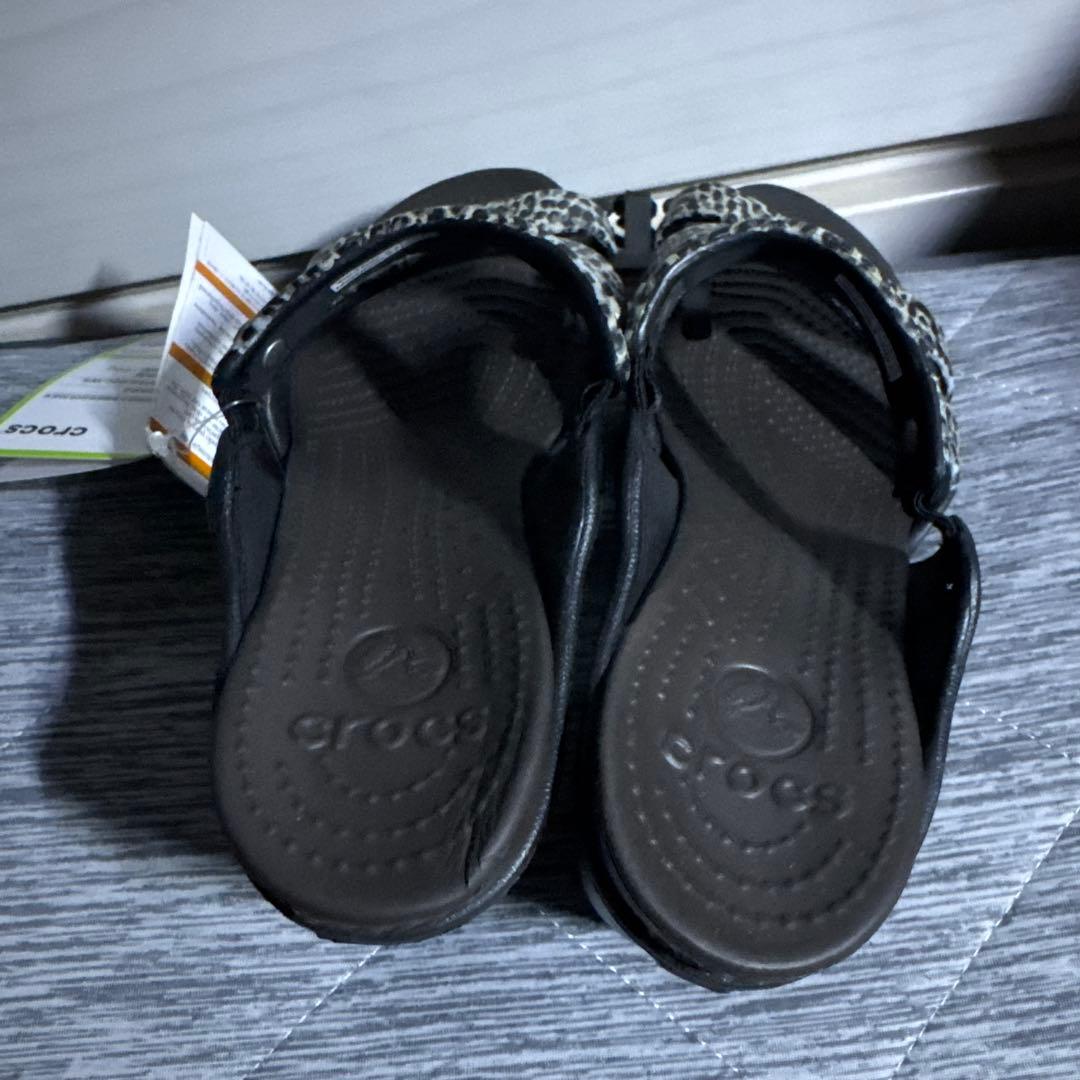 新品　クロックス　サイプラス　W8 24cm レオパード　レア