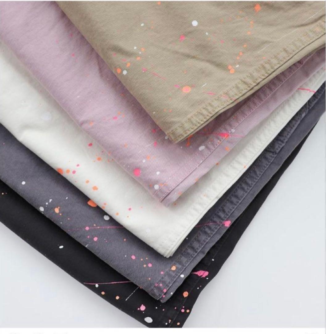 MASTER&Co. ペイントパンツ　マスターアンドコー　チノパン　ベルト付き