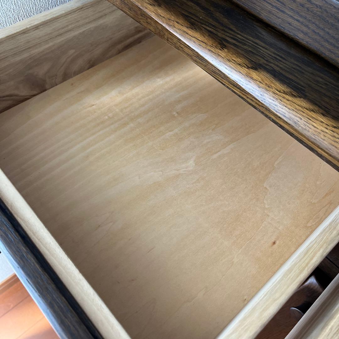 柏木工　ガラスキャビネット　アンティーク　店舗什器　楢材　食器棚