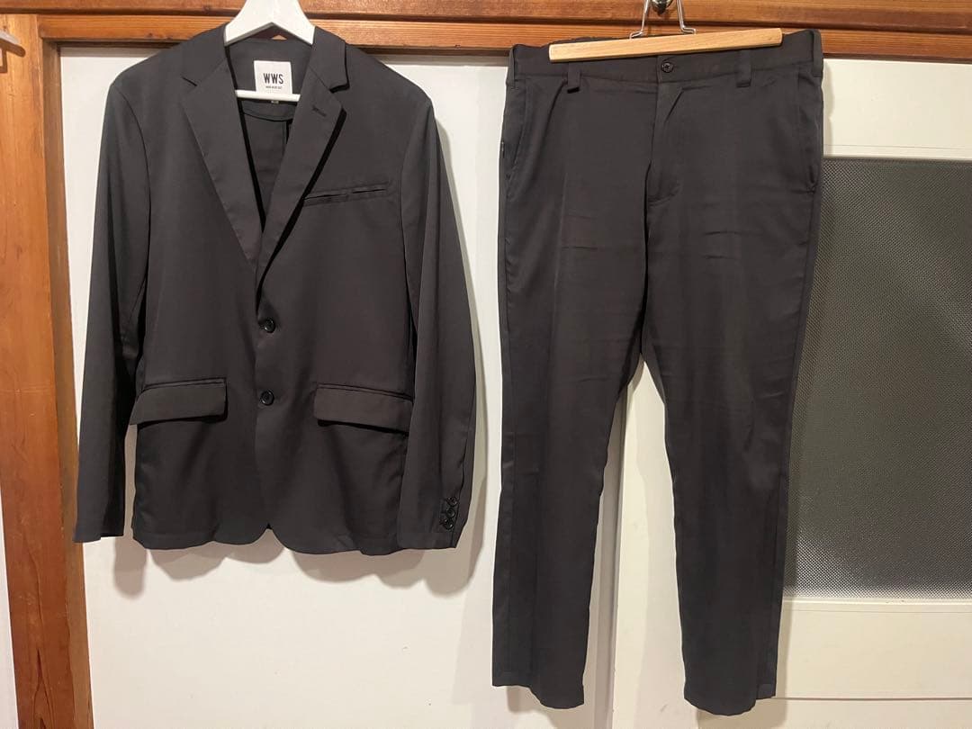 WWS ワークウェアスーツ Lサイズ チャコール ジャケット アンクルパンツ