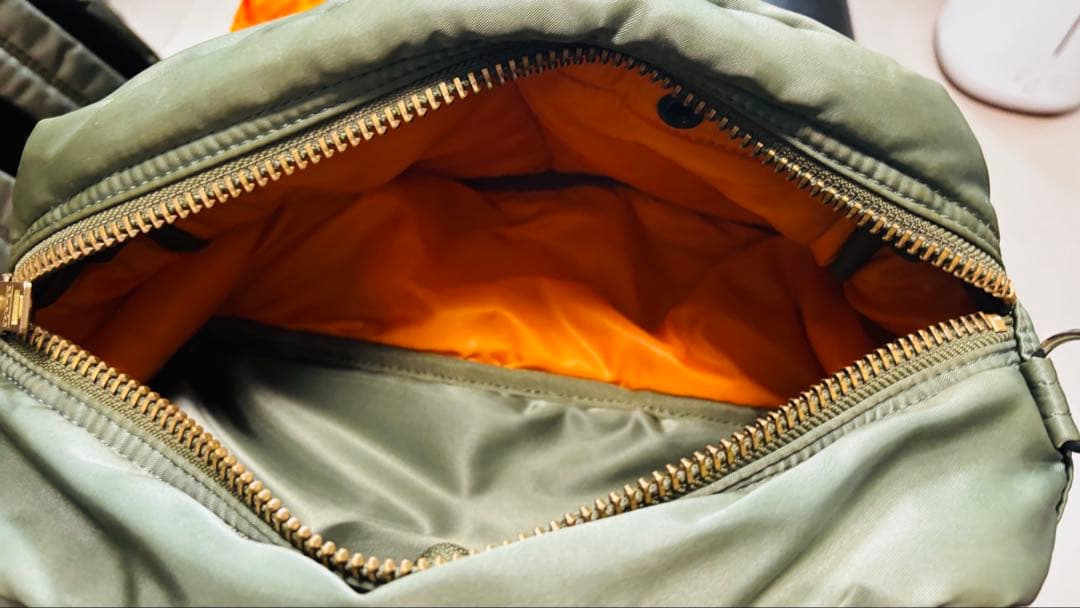 美品 porter タンカー セージ ウエストバッグ 最終モデル ポーター