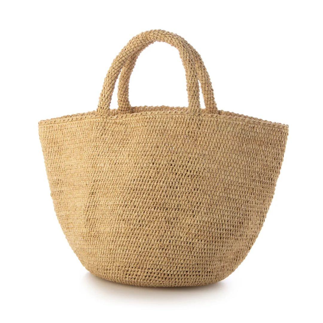 サンアルシデ　ラフィア　かごバッグ