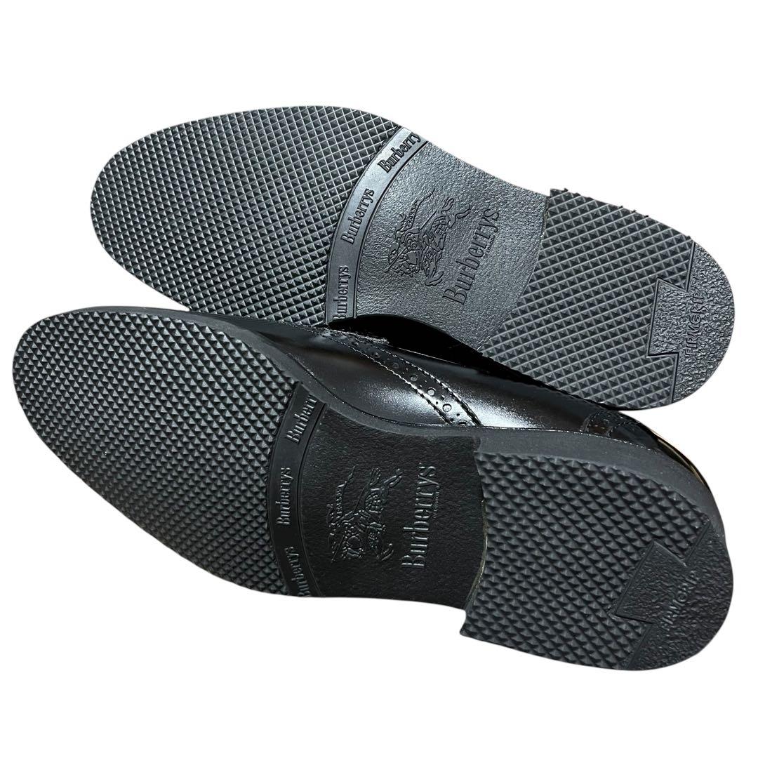 未使用 バーバリー タッセルシューズ ローファー 25.5 黒