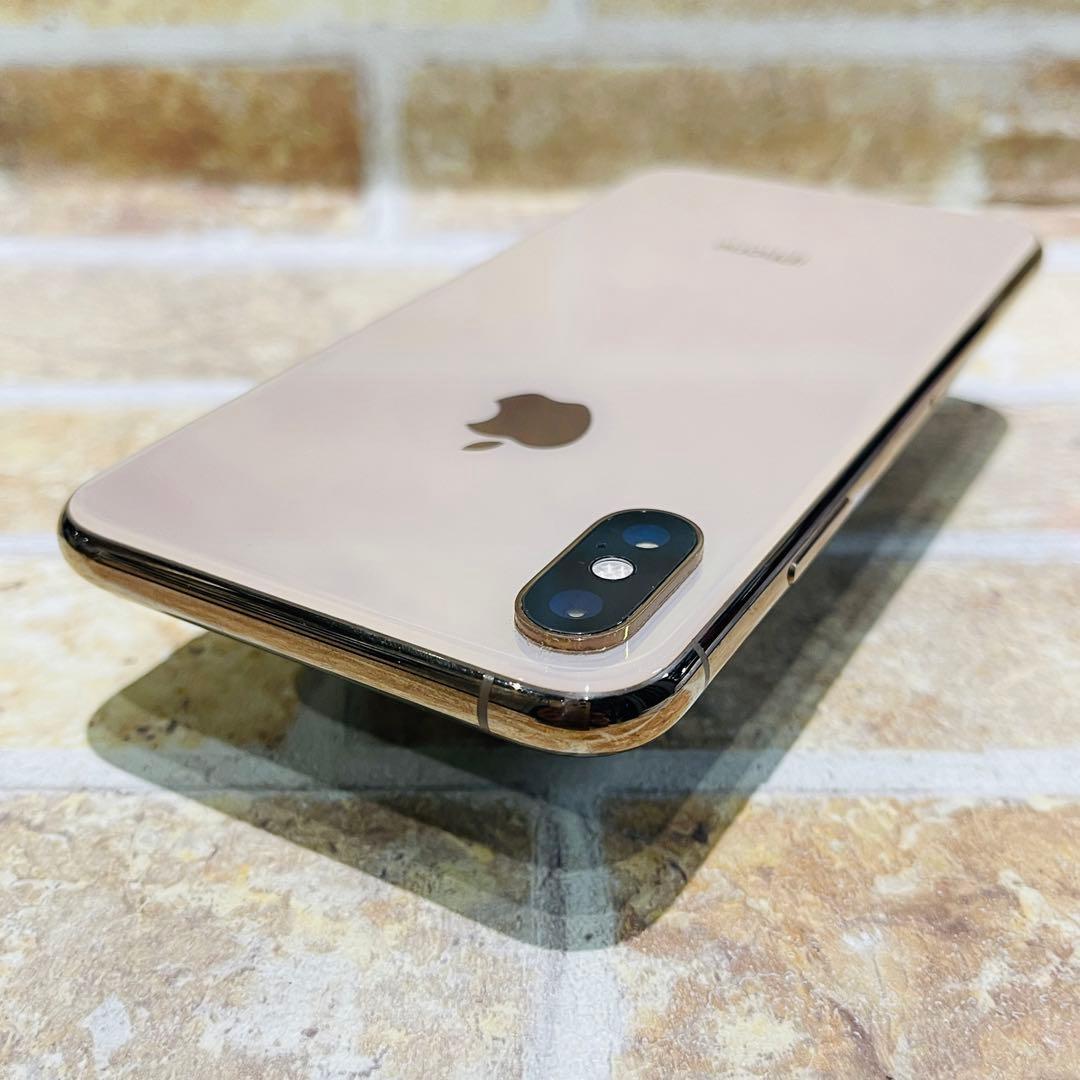 au SIM iPhoneXS 64GB ゴールド 電池新品