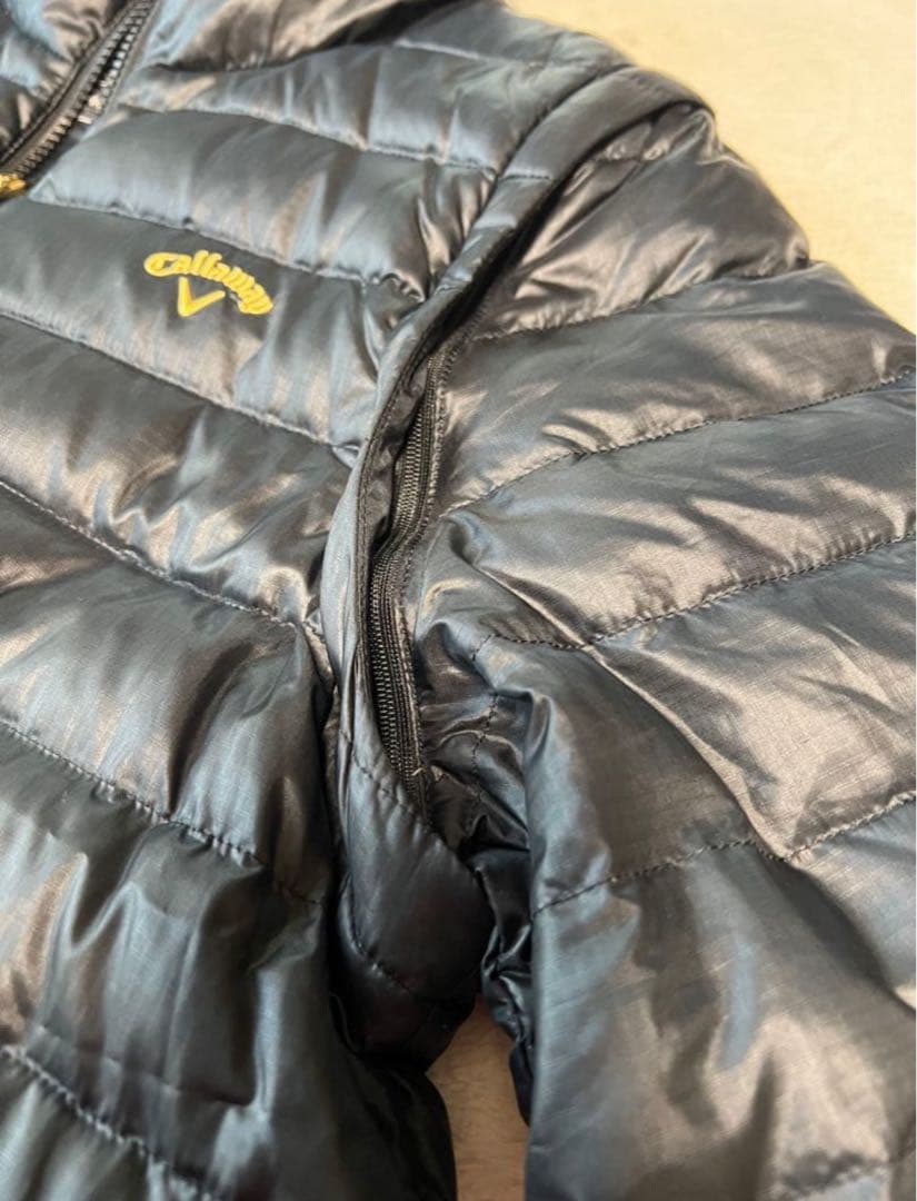 callaway ダウンジャケット2way 大きいサイズ　ゴルフウェア　黒