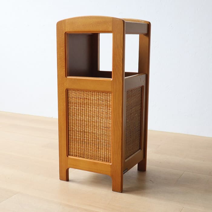 カリモク 傘立て レトロ ヴィンテージ ラック ラタン