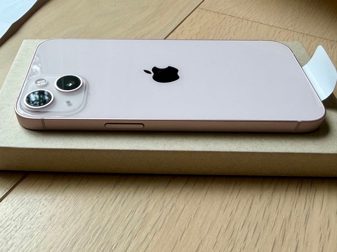 本体新品バッテリー100% iPhone13 256GB ピンク 補償30年まで