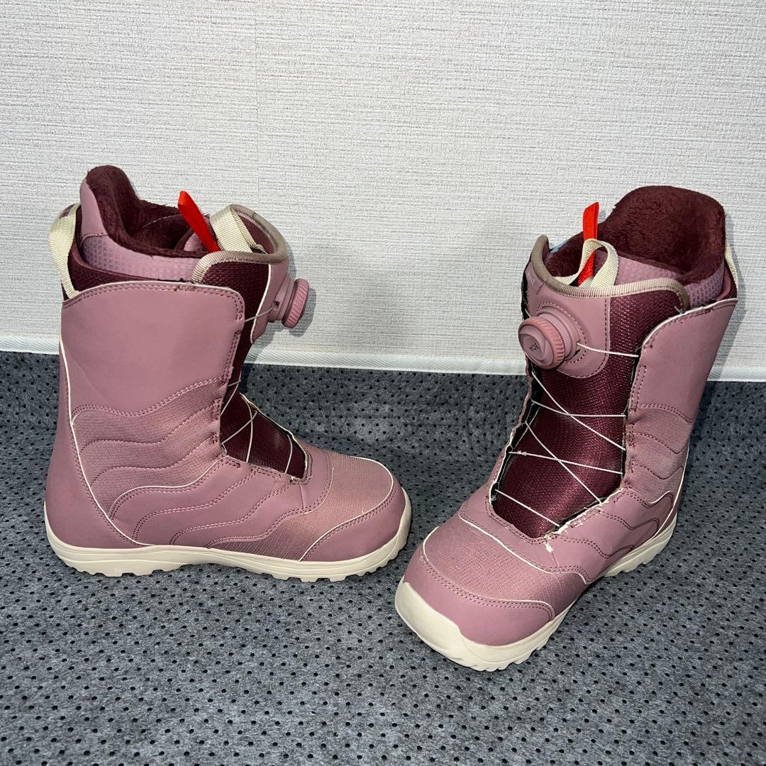 7-8回使用 24.5cm BURTON MINT BOAピンクブーツ