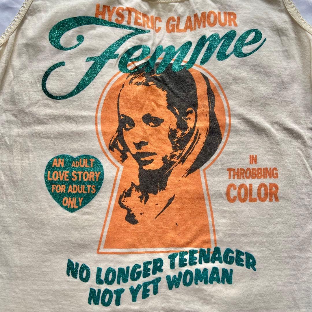 00s HYSTERIC GLAMOUR タンクトップ レース ラメ ヒスガール