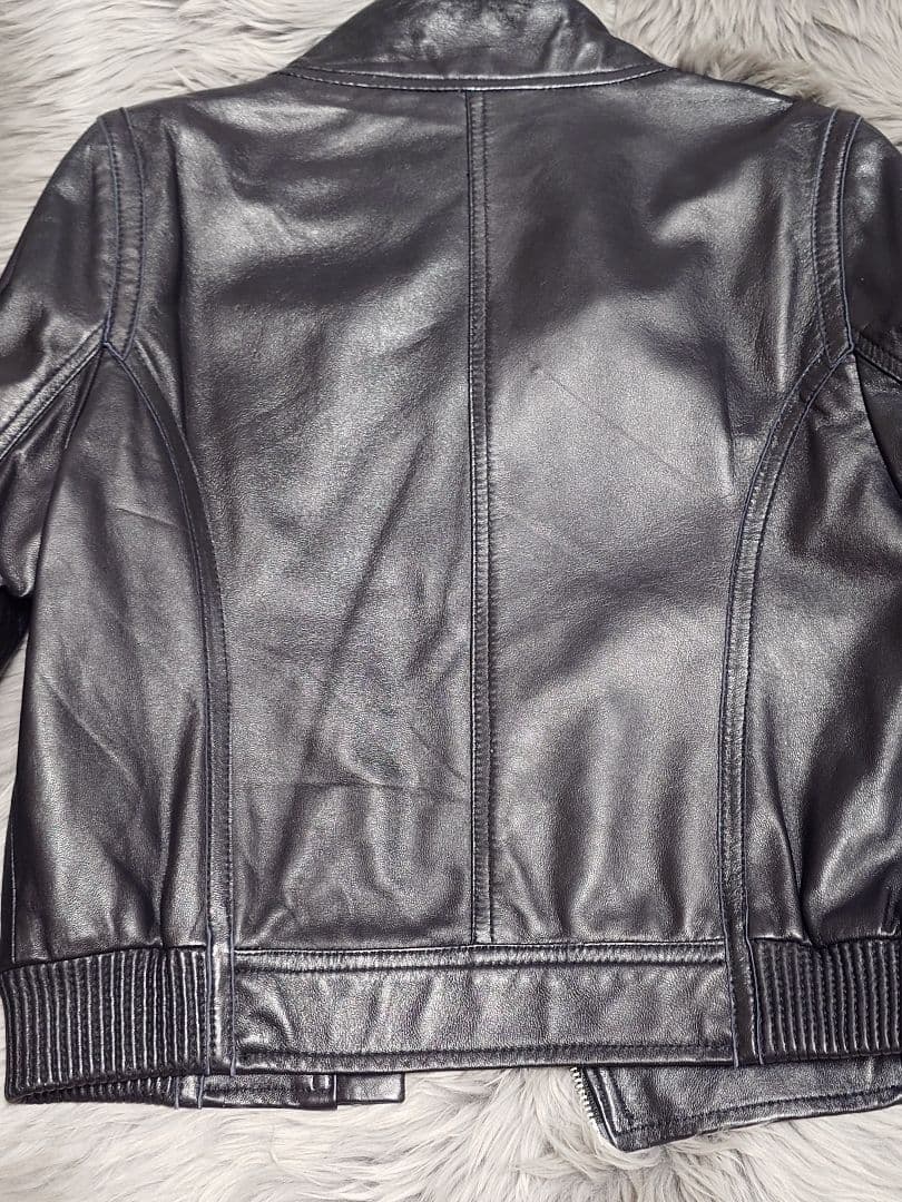 BALMAIN　バルマン　ラムレザー　ジップ　ライダース 未使用