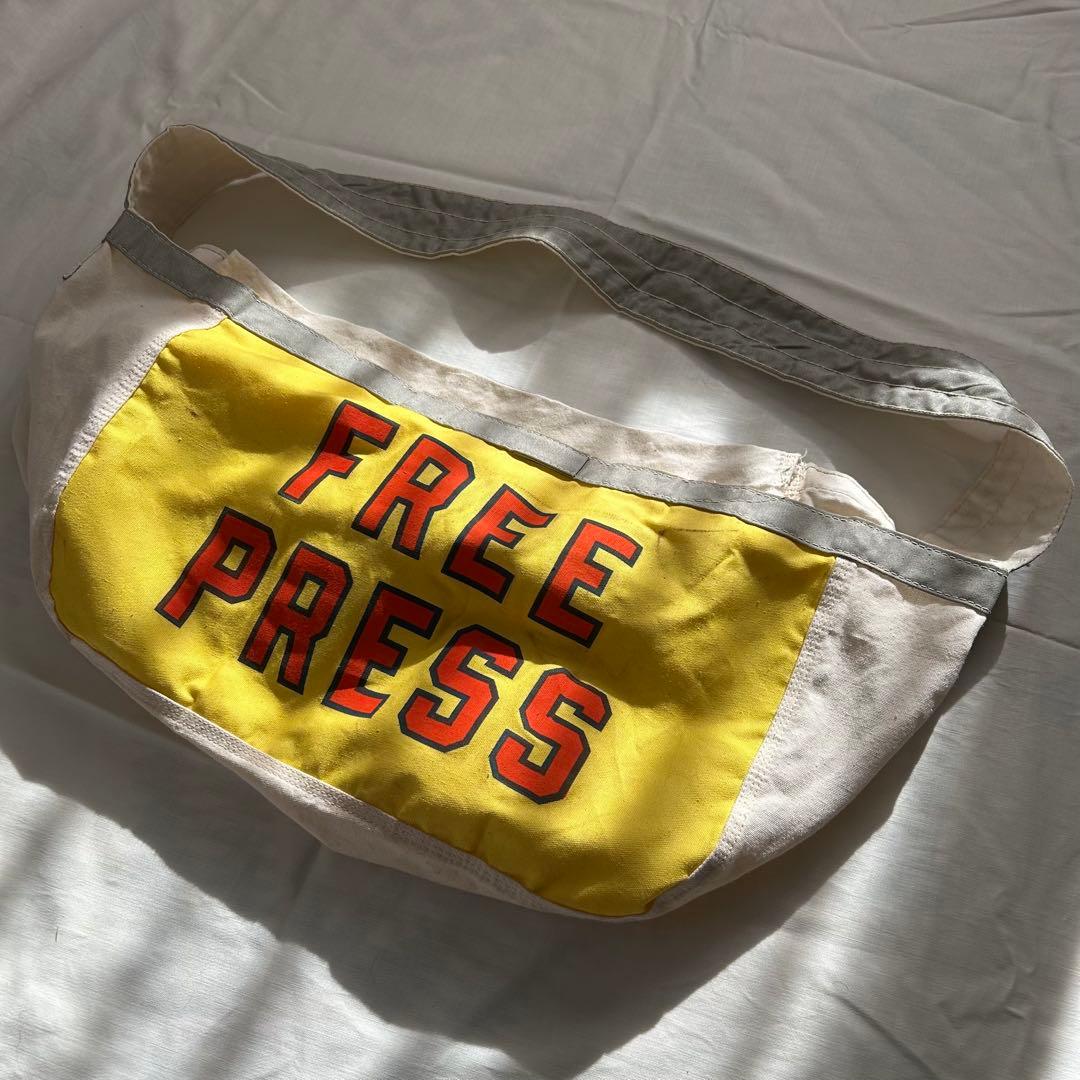 希少 50's 〜 ヴィンテージ ニュースペーパーバッグ USA製 レアカラー