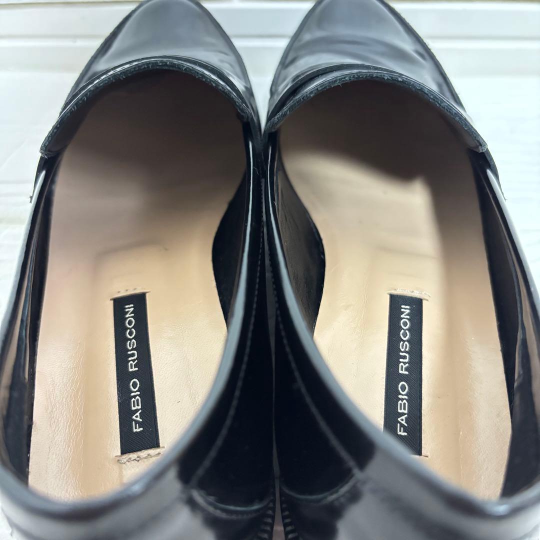【未使用級】FABIO RUSCONI ローファー 厚底 ブラック 35