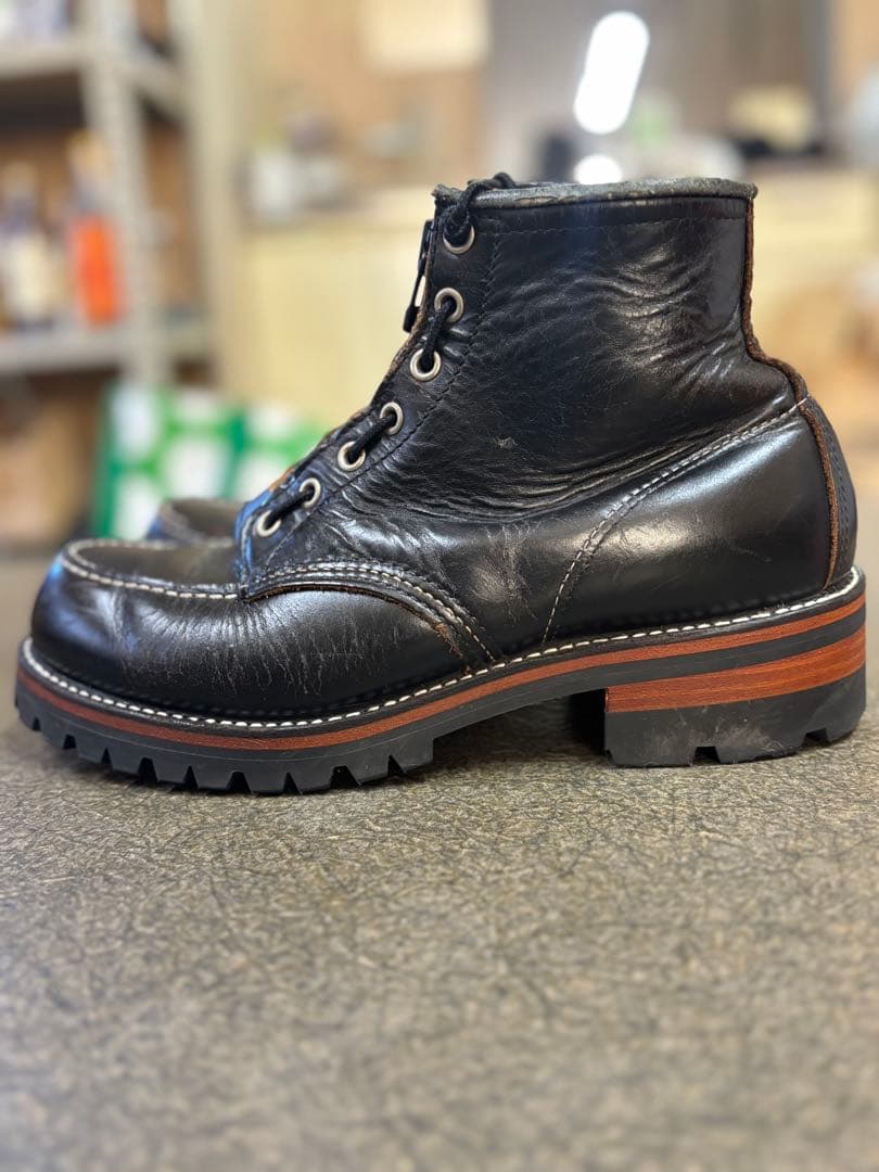 USA製 RED WING 茶芯レザー アイリッシュセッター 純正ファスナー付き