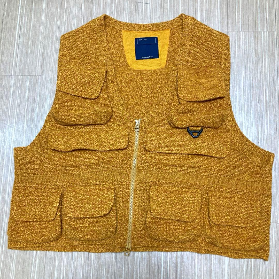 ミーンズワイル meanswhile ［過剰収納力］ニットラゲッジベスト