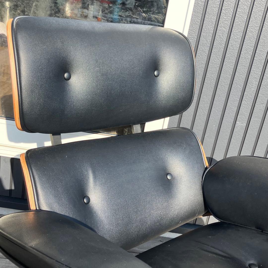 北欧レトロ イームズ リプロダクト ラウンジチェア アームチェア オットマン付き