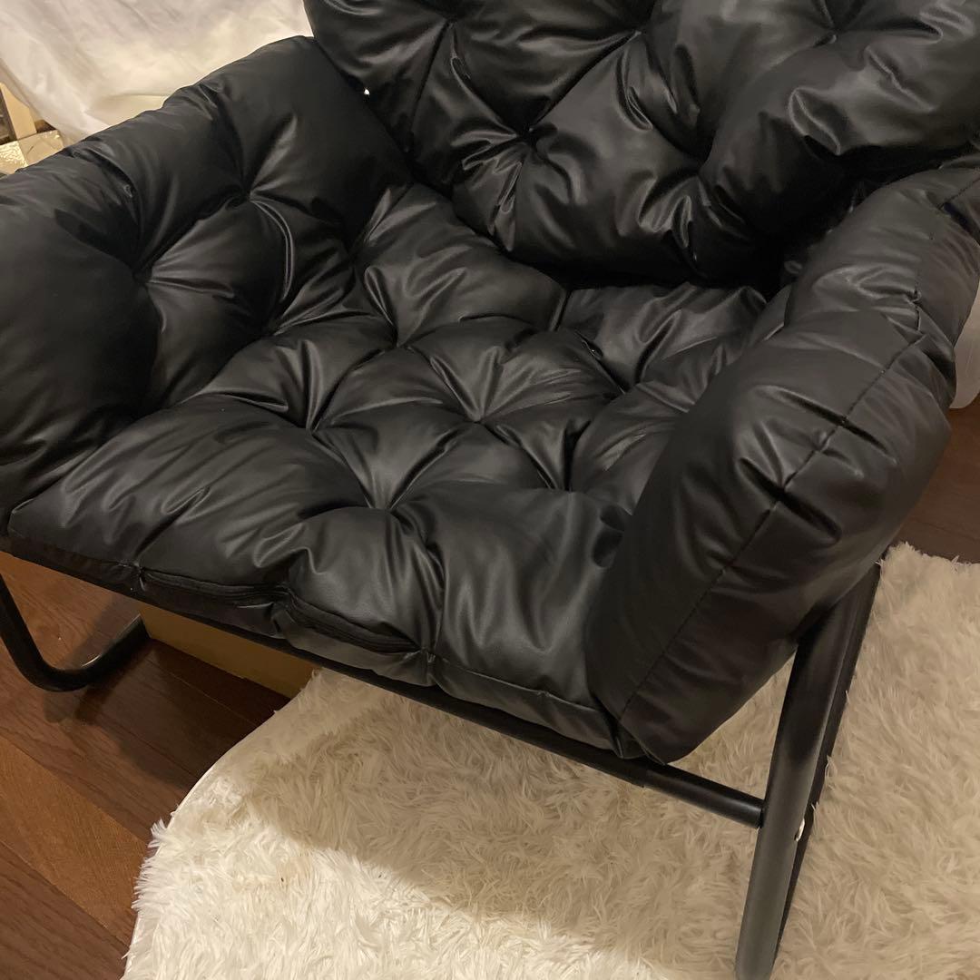 【トマトさま専用枠です♡】　黒い1人掛けソファ