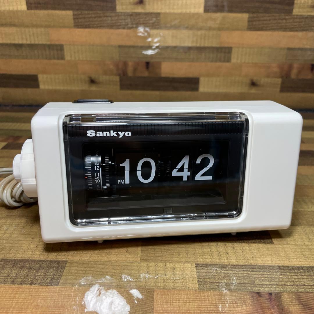 Sankyo サックス パタパタ時計 LT-101 レトロ 動作確認済み