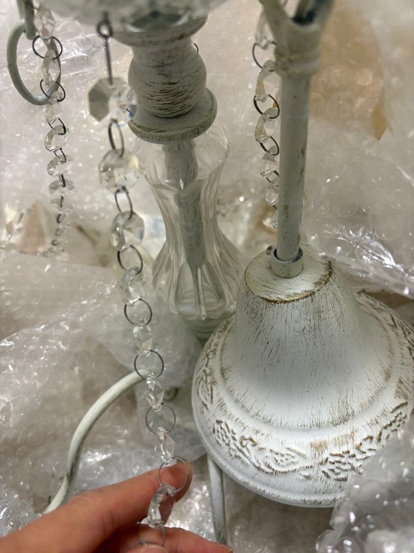 シャンデリア　シャビーシック　8灯