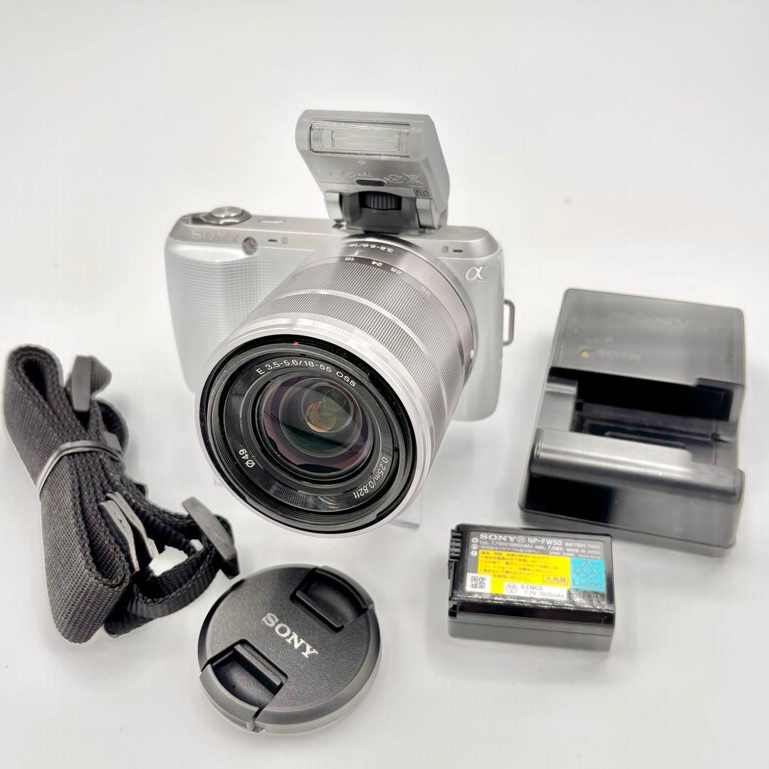 動作良好✨ソニー NEX-C3 レンズ付 バッテリー充電器付ミルフィーユ