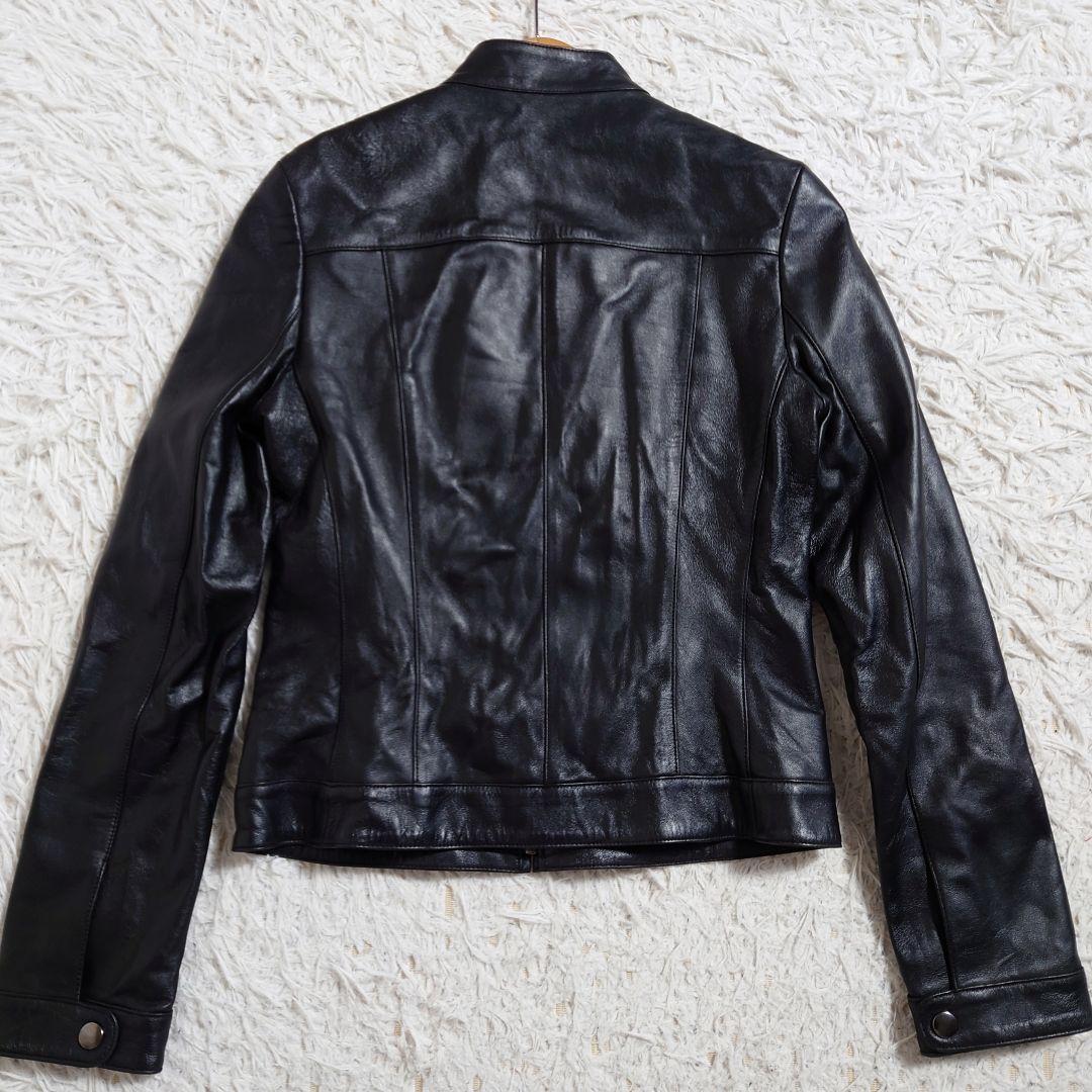 ANAYI　アナイ　ライダース　レザージャケット　羊革　ラムレザー　黒　36　S