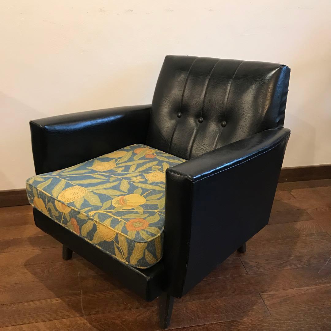 Karimoku × William Morris 1人掛けソファ