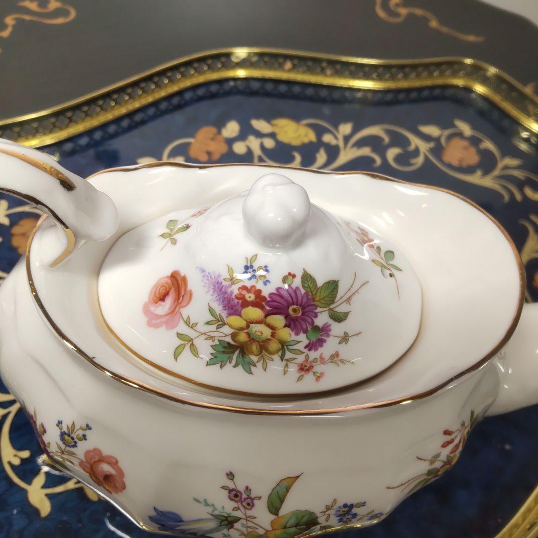 ハマースレイ　フラワー　ティーポット ヴィンテージ 英国 レア