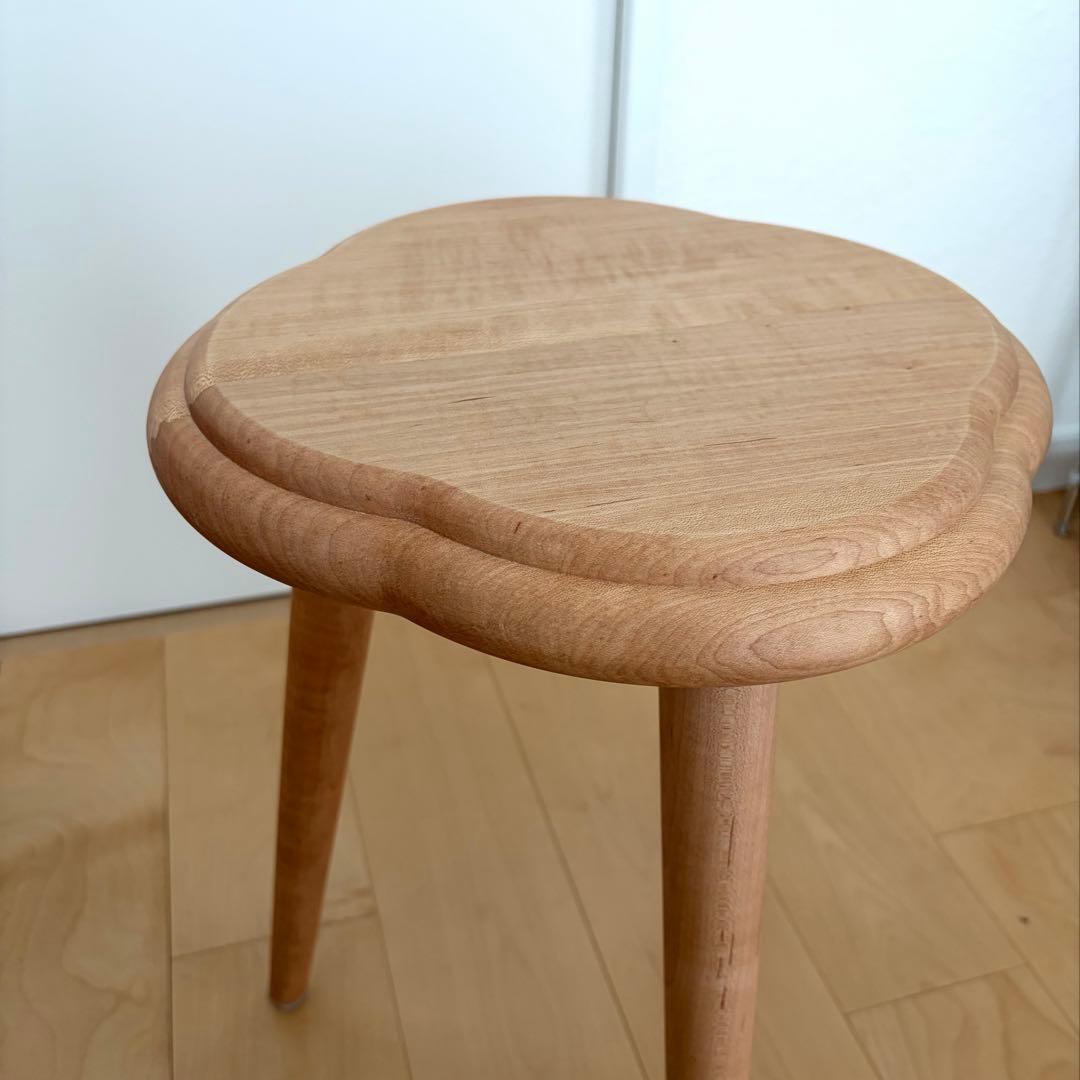 無垢 集成材 チーク材 スツール