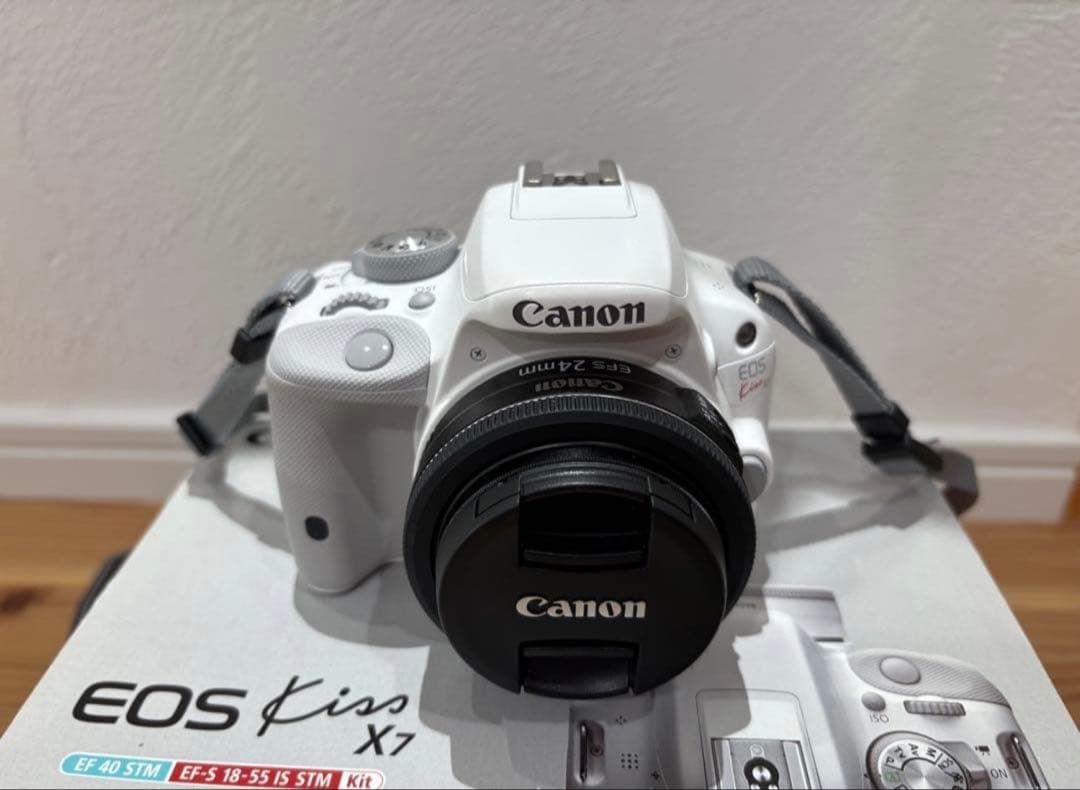 【美品】Canon eos kiss X7 ホワイトEFS 24mm f2.8
