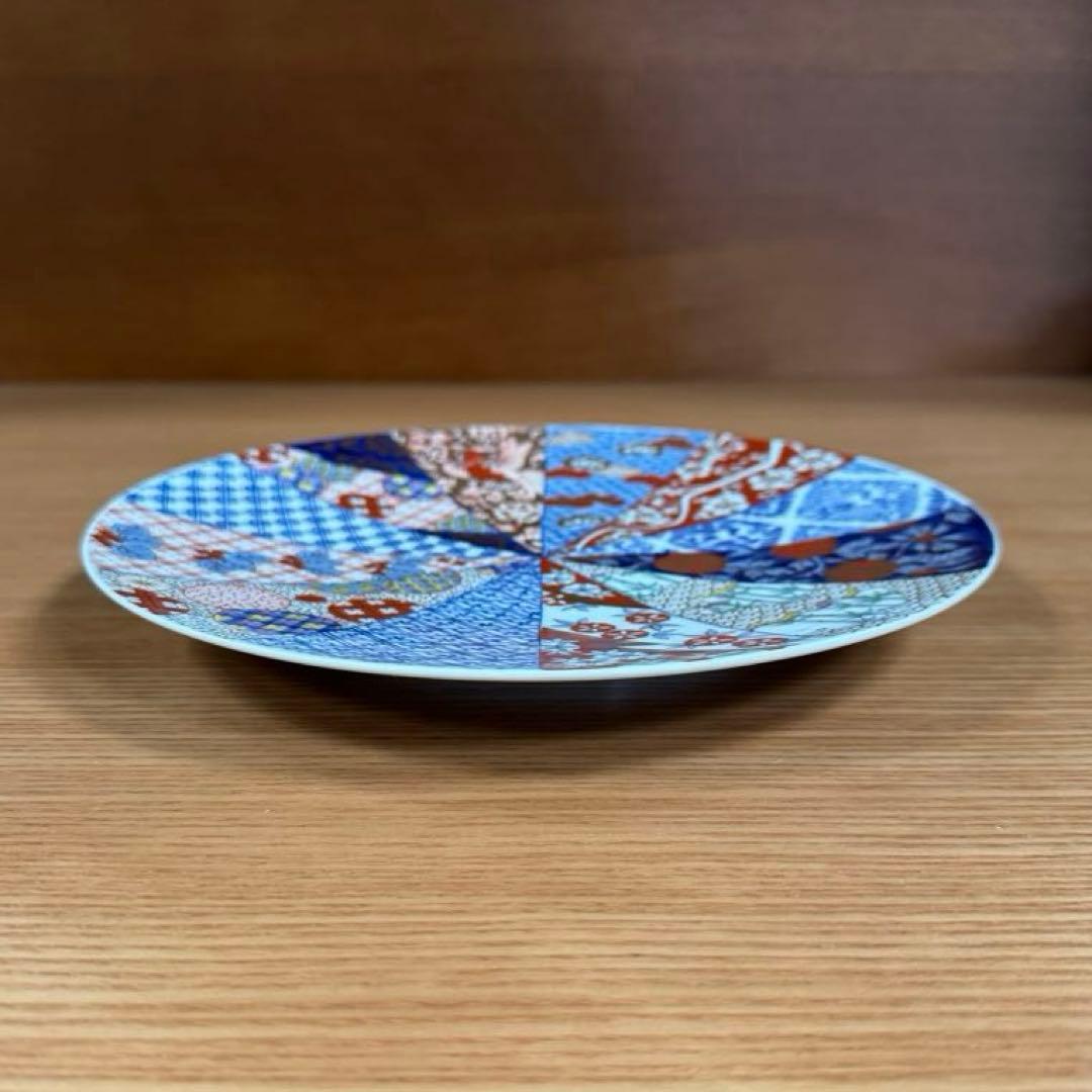 GOLD IMARI 旭日吉祥文 フラットプレートM☆