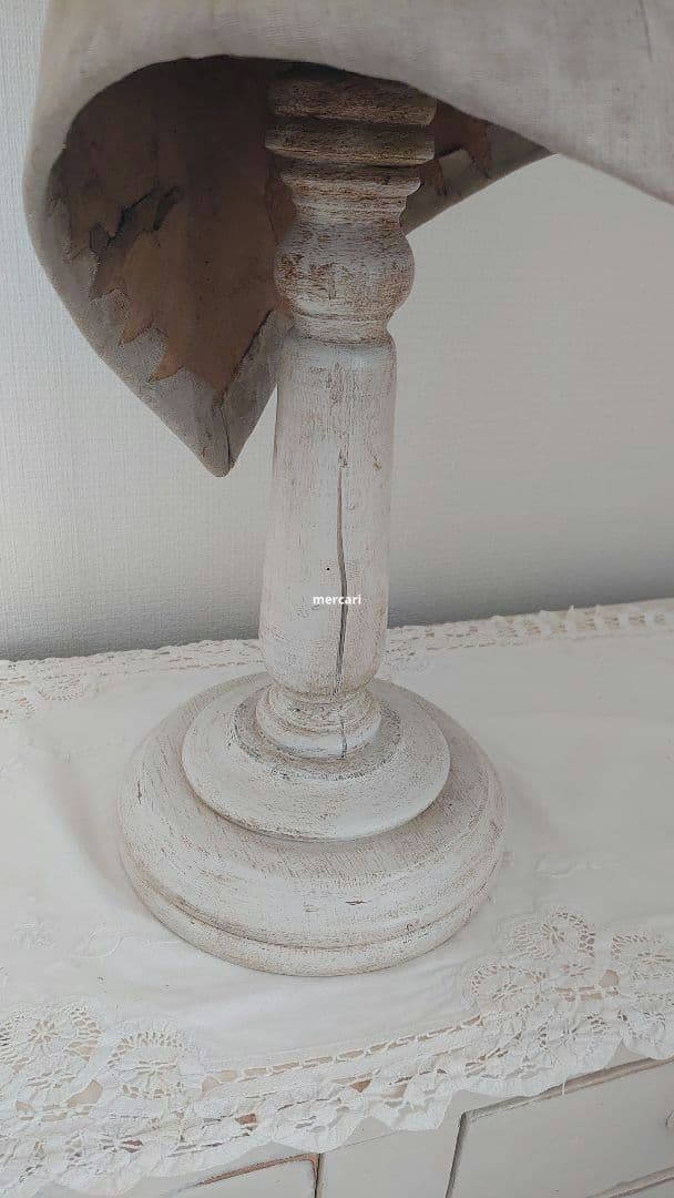 フランス製アンティーク　ホワイト　コルセットトルソー