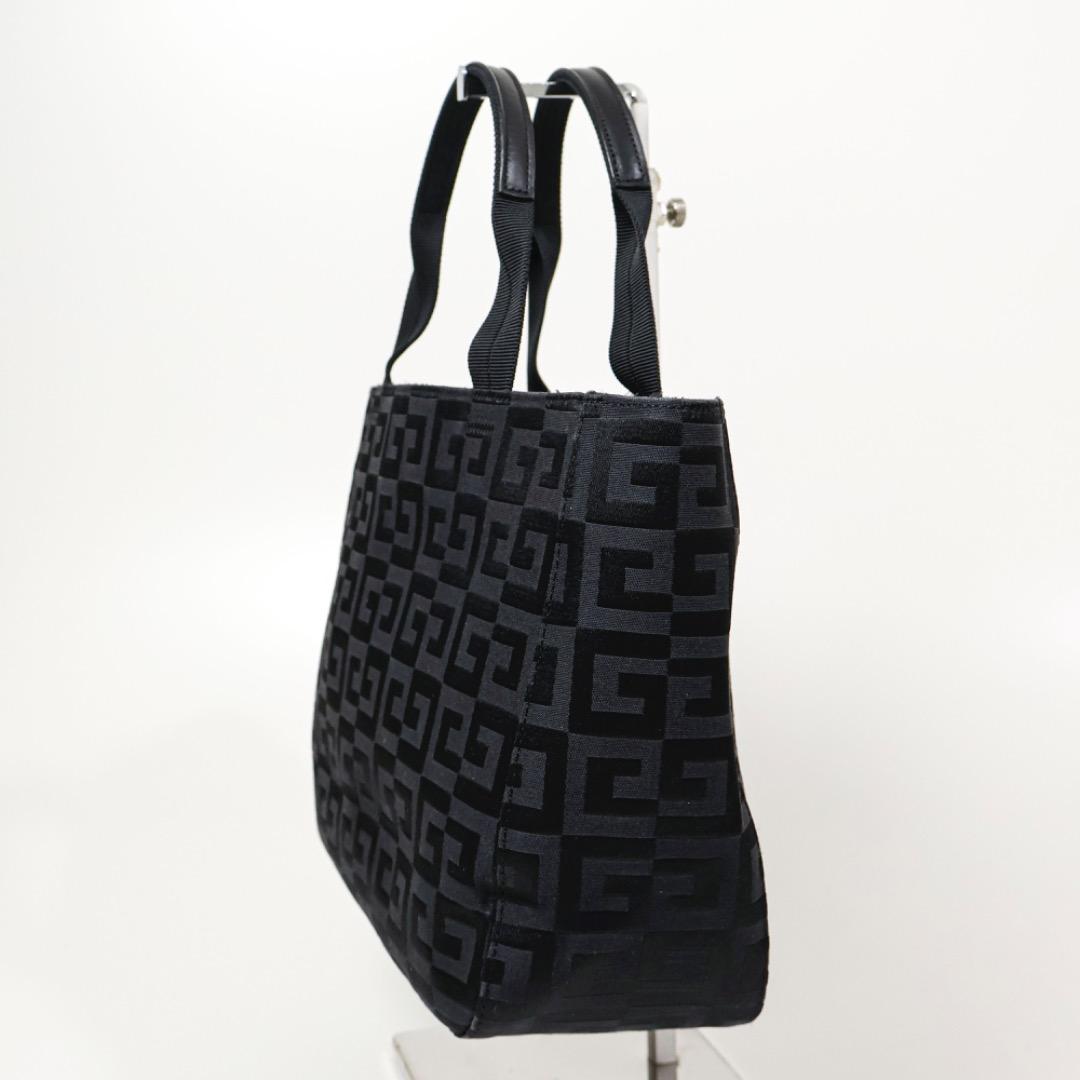 H5127-16◾️ジバンシー　総柄　Gロゴ　キャンバスハンドバッグ