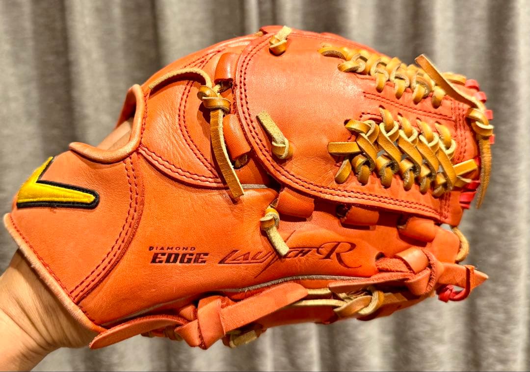 Nike DIAMOND EDGE LAUNCH R 軟式グローブ オレンジ