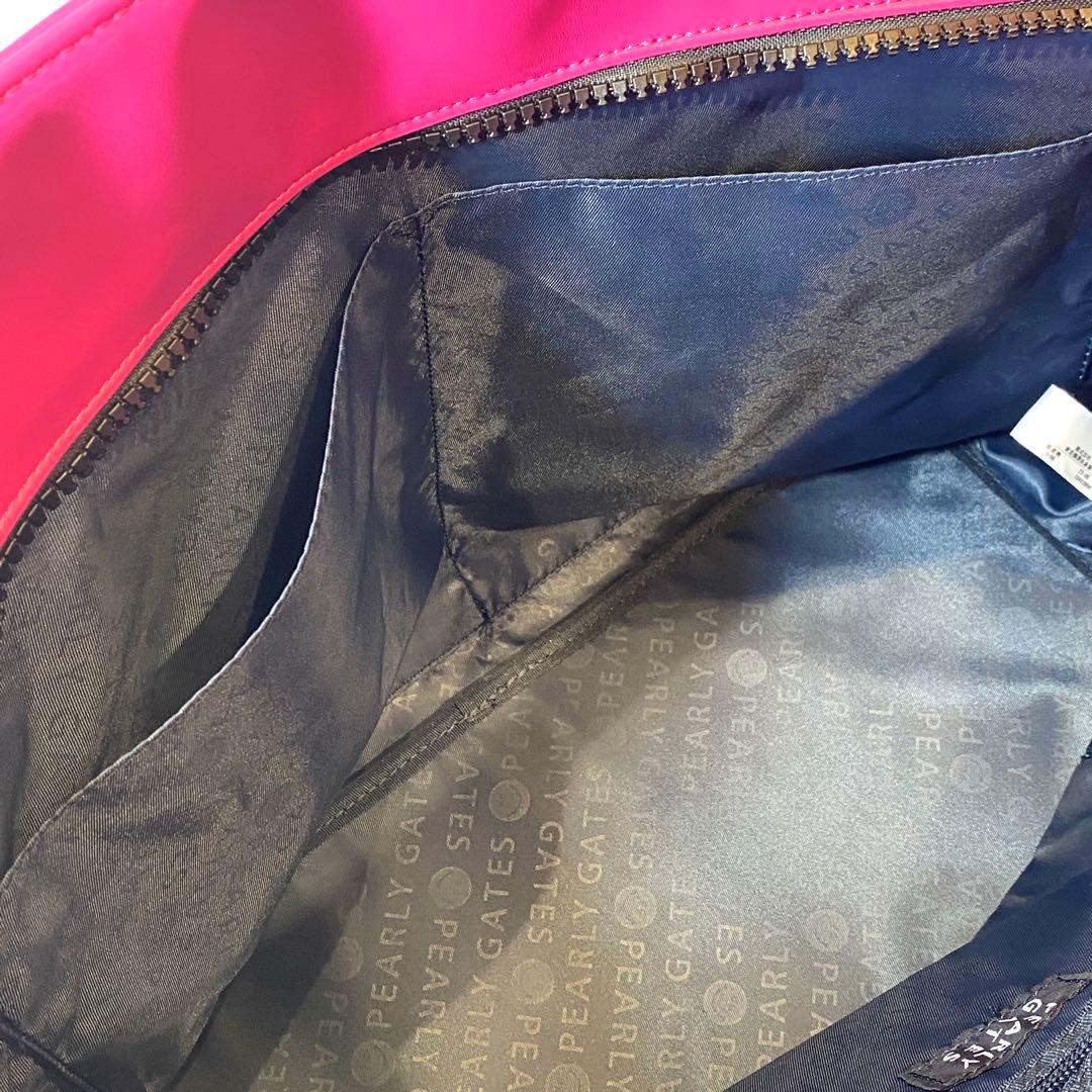 【未使用】PEARLY GATES サークルロゴロッカーバッグ ピンク