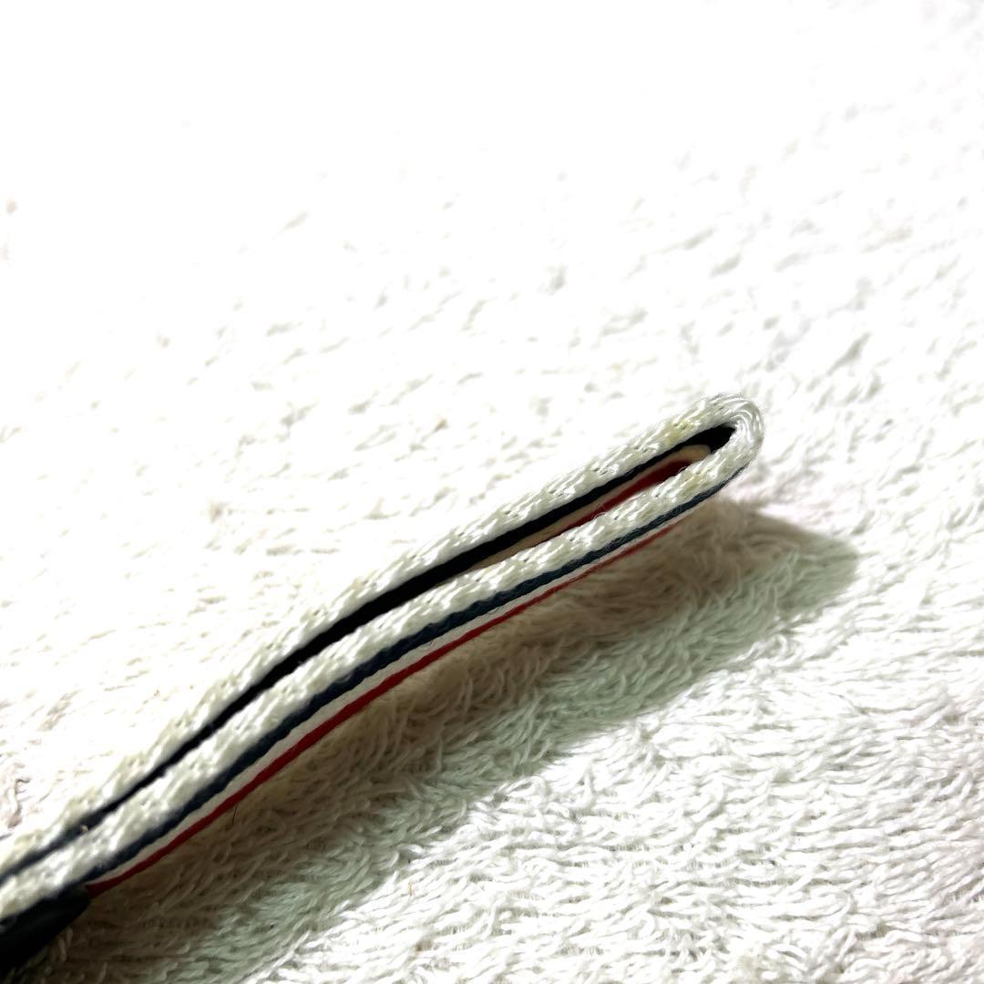 THOM BROWNE トムブラウン トリコロール キーホルダー　バックチャーム